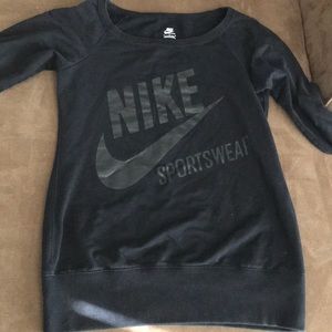 Nike long length scoop neck pullover sweatshirt